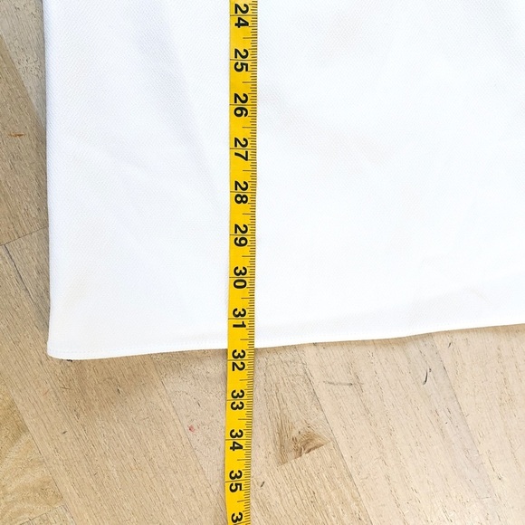 Zara short asymmetrical mini dress in off-white - Picture 9 of 10